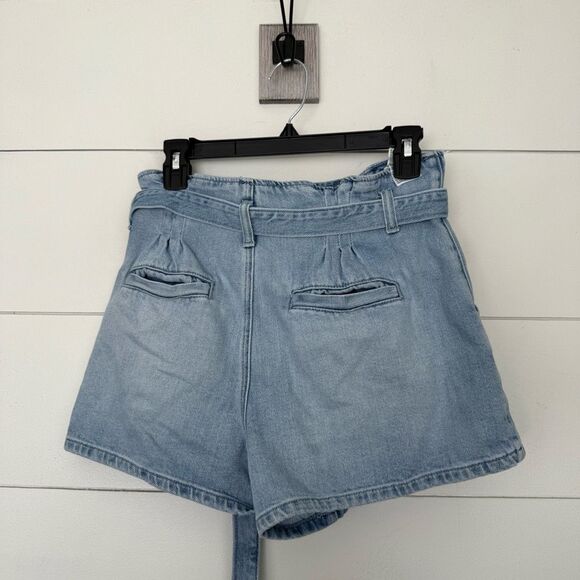 American Eagle Women’s 6 Denim Belted Mom Shorts - Picture 2 of 5